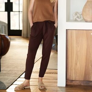 Garnet Hill Easy Everyday Knit Trousers Pants Medium